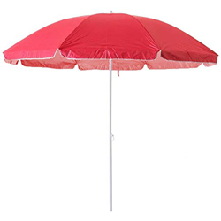 Arcoiris Sombrilla Playa, Parasol de Aluminio (160cm, Rojo) en oferta