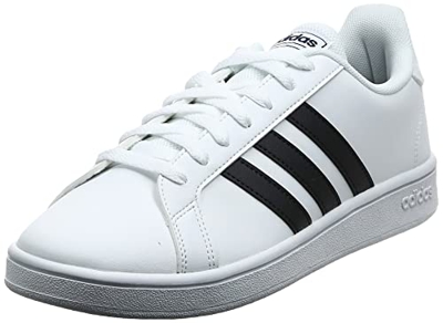 adidas Grand Court Base, Sneaker Hombre, Blanco/Negro, 44 EU