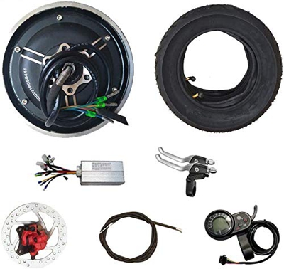 GZFTM Hub Motor e Bike Motor Rueda Bicicleta Electrica 36V48V350W500W Hub Motor Kit de conversión Rueda de Motor Kit de Bicicleta Eléctrica 10 pulgada