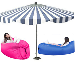 Sofá aéreo de la Tumbona Inflable con el Paquete portátil para Viajar, Acampar, Senderismo, Piscina y Fiestas de Playa, Azul Real en oferta