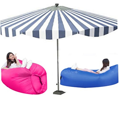 Sofá aéreo de la Tumbona Inflable con el Paquete portátil para Viajar, Acampar, Senderismo, Piscina y Fiestas de Playa, Azul Real