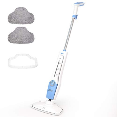 Cornesty Limpiador a Vapor Portátil de 1800 W, Limpiador de Pisos, Precalentamiento de 20 s, 470 ml para Uso Doméstico, Alfombra, Ventana de Cocina