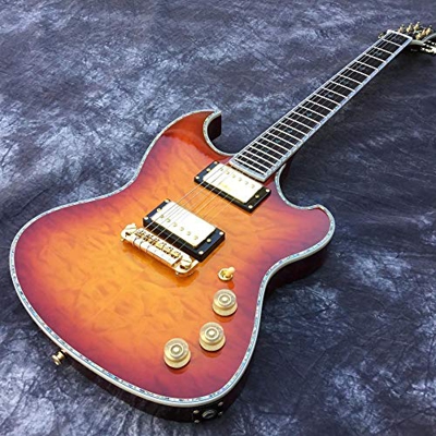 Baimelong Caja De Violín De La Guitarra Eléctrica De La Guitarra, Las Piezas De Metal De Oro De La Guitarra De La Cuerda Acústica Acústica Acústica Gu