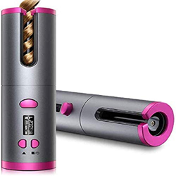 Rizadores de pelo, Herramientas automáticas para peinar el cabello con pantalla LCD, Ondas portátiles con carga USB para cabello largo y corto, Engarz características
