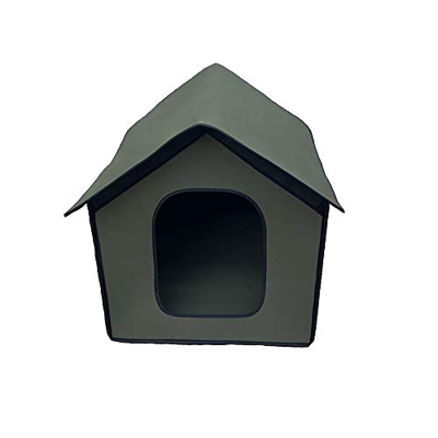 DEECOZY Waterproof Cat House Dog House Pet Outdoor Cat House, Outdoor Rainproof Dog House Cat House Villa Tent Collapsible Pet Shelter for Cat Dog (38