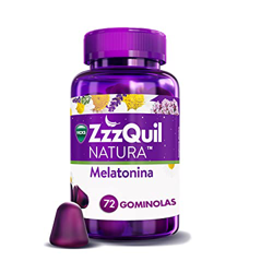 ZzzQuil Natura Complemento alimenticio para dormir, a base de melatonina para dormir y extractos de lavanda, valeriana y camomila, 72 gominolas en oferta