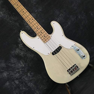 Baimelong Instrumento De Jazz 4 Cuerdas Blanco Bajo Guitarra Eléctrica Guitarra Cuerda Acústica Acústico Acero Cuerda Guitarra Guitarra eléctrica BAIM