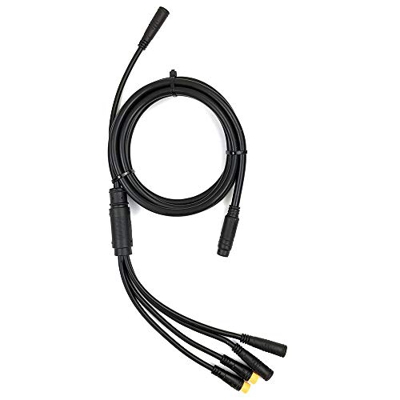 1TO5 Cable Impermeable Integrado, Cable Resistente al Agua Ebike, Cable Resistente al Agua 1TO5 9PIN, Conector Tipo Julet, Accesorios para conversión 