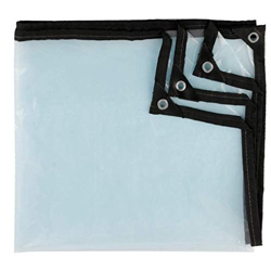 chenbz Sombrilla de Transparente lona acolchada Poncho Hoja de plástico impermeable con cubierta de polvo al aire libre perforada cubierta de piso de  en oferta