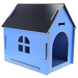 EBTOOLS Perrera de Madera para Perros, caseta para Gatos Plegable, casa para Perros para Uso Interior y Exterior, casa para Animales domésticos en oferta