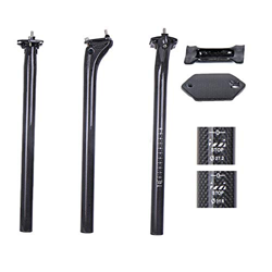 ESEN SP 3k Fibra de Carbono Brillante 27.2/31.6mm * 350/400mm Bicicleta Ciclismo Tija de sillín Bicicleta de montaña/Carretera Bicicleta BMX Tija de s en oferta