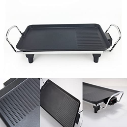 Parrilla Electrica con Control de Temperatura y Superficies Recubiertas Parrilla Grill Induccion - Dos Texturas de Placa de Parrilla 220V Parrilla Sar precio