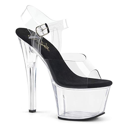 Pleaser SKY-308 Clr-Blk/Clr UK 3 (EU 36)