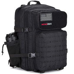 Memories Mochila 45L Tactica Militar Impermeable para Crossfit Caza Senderismo Gimnasio y Deportes al Aire Libre. (Negro) en oferta