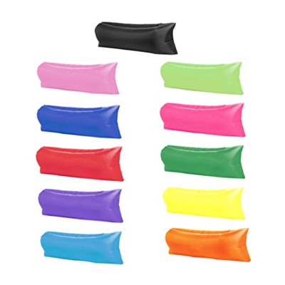 Sofá aéreo de la Tumbona Inflable, Silla Inflable para Acampar Anti Fugas del Silla de Camping del Lago Hammock con capturas de compresión, púrpura