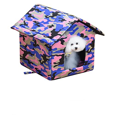 Iczodrow Army Disruptive Pattern - Tienda de campaña para perros de interior, resistente al agua, para perros de 3 a 12 libras (grande para perros de 