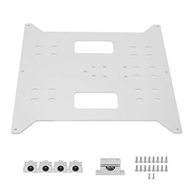 Jeanoko Placa de Aluminio Mejorada Placa de Soporte de Cama Caliente SC8UU Slider Placa de Soporte de Aluminio de Cama Caliente Ligera para Wanhao Dup