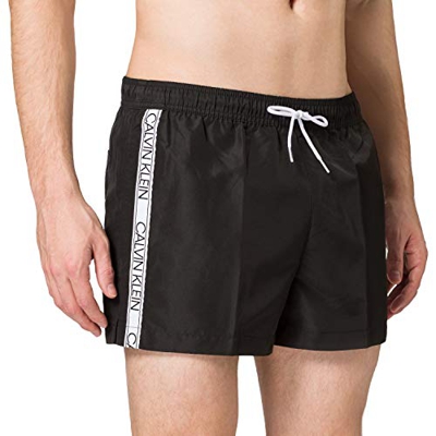 Calvin Klein Short Drawstring Baador para Hombre, Pvh Black, S