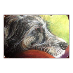 Retro Art Pintura Aluminio,Animales Perro Zorro Pelo Alambre,letreros de Metal Retro,Tienda De Mascotas Decoración Cartel ,Placa Decorativa características