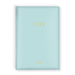 •Casterli - Agenda Anual 2022 Basic Edition, Día página - Básica pastel. (Verde) con tapa forrada y acolchada, las letras 2021 stamping en dorado. Con en oferta