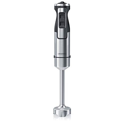 Arendo - Batidora de mano de 1000 vatios de acero inoxidable - cuchillo de cuatro hojas - Batidora de mano - Licuadora - minipimer - control de veloci