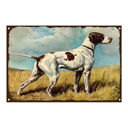 Retro Art Pintura Aluminio,Animales Perro Pointer,letreros de Metal Retro,Tienda De Mascotas Decoración Cartel ,Placa Decorativa precio