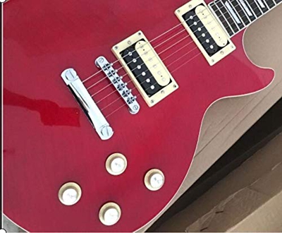 Baimelong Guitarra Eléctrica Roja De Guitarra Acústica De Acero Acústico Guitarras Cuerdas De Guitarra Acero Acústico Guitarra eléctrica BAIMENGLONG (