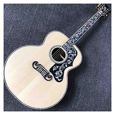 AMINIY Sólido 42"Top Top Tight All Binding Ebony Fingerboard Acústico Guitarra (Color : Guitar, Size : 42 Inches)