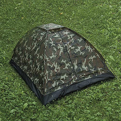 Tienda de campaña IGLÚ Super 1500 para 2 Personas Camuflaje Woodland Camping de 3 Estaciones con Doble Techo 1500mm, Tienda iglú 2 Personas Miltec en oferta