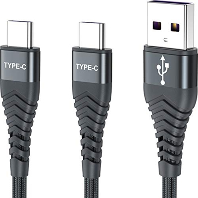 Cable PS5,Cable de Carga Para Mando PS5 Controller/Playstation 5/Sony PS5 DualSense/Xbox Series X/Series S,Samsung A42 5G A52 A72 A32 A12 S21,Nylon Ca