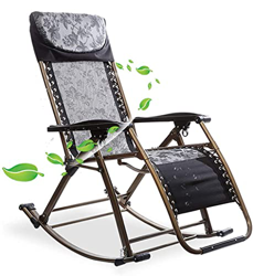 FXBFAG Tumbonas para Acampar Mecedora Plegable Silla de césped de Gravedad Cero para Trabajos Pesados ​​Soporta 550 Libras para Exteriores, Patio, cés características