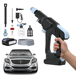 Lavadora a presión inalámbrica con batería, Limpiador a Presión Eléctrico Portátil Mini Hidrolimpiadora Lavadora, para Coches, riego de Flores, Limpie en oferta