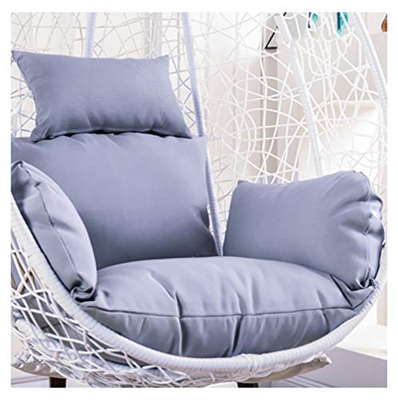 XCYYBB Mullido Papasan Cojín De La Silla Cojín de Silla de Hamaca,Colgante Huevo Cojines,Columpio Silla Cojín Respaldo con Almohada Almohadillas