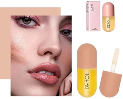 Lipstick DEROL pintalabios hidratante relleno duradero labios voluminosos Lip Plumper, Ginger Mint Lip