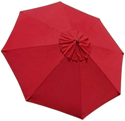 EliteShade Cubierta de toldo de repuesto para sombrilla de patio de 2,7 m (solo toldo) (rojo-24) precio