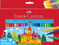 Faber-Castell 554204 - Estuche cartón con 50 rotuladores escolares características