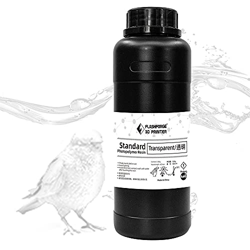 Resina de impresora 3D Flashforge, 405nm LCD Resina de fotopolímero estándar de curado UV para impresora LCD 3D de 500g/1000g (500g, transparente) en oferta