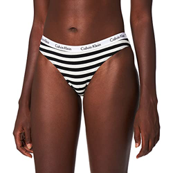 Calvin Klein Bikini Estilo Ropa Interior, Rainer Stripe_Snow Heather, XL para Mujer características