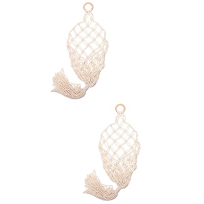 Toyvian Hamaca Hamaca de La Hamaca de La Fruta Hamaca Macrame Bohemio de Algodón de Algodón de Algodón de Algodón Hamacas para El Hogar 2Pcs