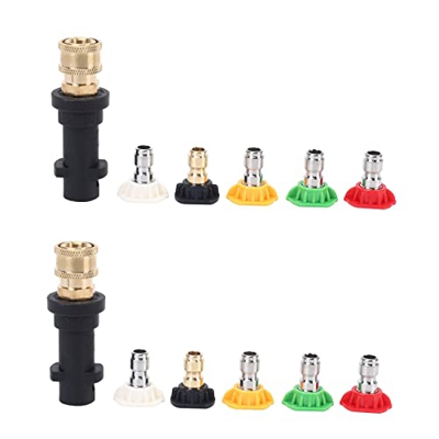 HAOHON 2X Adaptador de Arandela de Presión con Hembra de Latón de 1/4 de Pulgada para la Serie K de