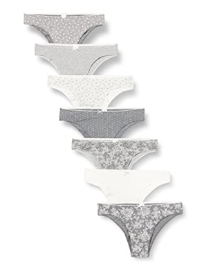 Women' Secret Braguitas GREY PACK BRASILIEN BRIEF 4932625 Estampado Gris ,M para Mujer