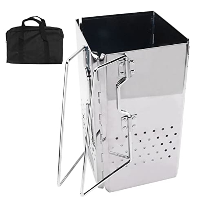 Parrilla para Acampar, Parrilla para Barbacoa para Acampar Parrilla para Barbacoa Portátil Espesada Parrilla de Carbón Parrilla para Barbacoa Plegable