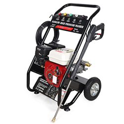 Limpiador de alta presión de gasolina de 6,5 CV, con 5 boquillas, manguera de alta presión, motor de cobre. precio