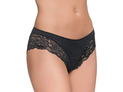 Naiara 137 - Braga Bikini con Blonda Fina. Color Negro. Tallas: M características
