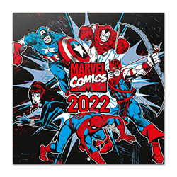 Calendario Marvel Comics 2022 incluye póster de regalo - Calendario 2022 pared │ Calendario anual 2022 pared - Calendario mensual - Marvel merchandisi características