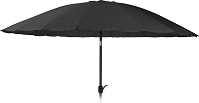 MaxxGarden - Sombrilla (325 cm de diámetro) con sistema plegable - Sombrilla para terraza, playa, etc. - Sombrilla para jardín resistente a la intempe
