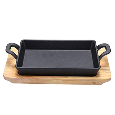 Placa de hierro antiadherente Barbacoa Accesorios Barbacoa Sartén Picnic al aire libre Charcoal Barbacoa Barbacoa lucar