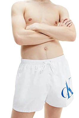 Calvin Klein Cordón Corto Baador para Hombre, Pvh Classic White, XXL