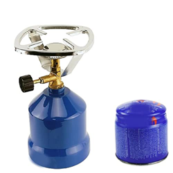 Camping Gas Hornillo Portátil + Bombona de 190g Infiernillo Quemador de Gas Cocina Acampada en oferta