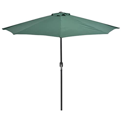 vidaXL Sombrilla de Balcón Semicircular Palo Aluminio 300x150 cm Verde Toldo en oferta